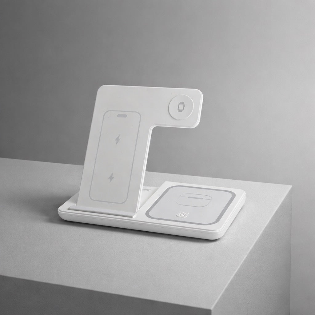 Support de charge 3 en 1   30w pour iPhone, Apple Watch, Airpods