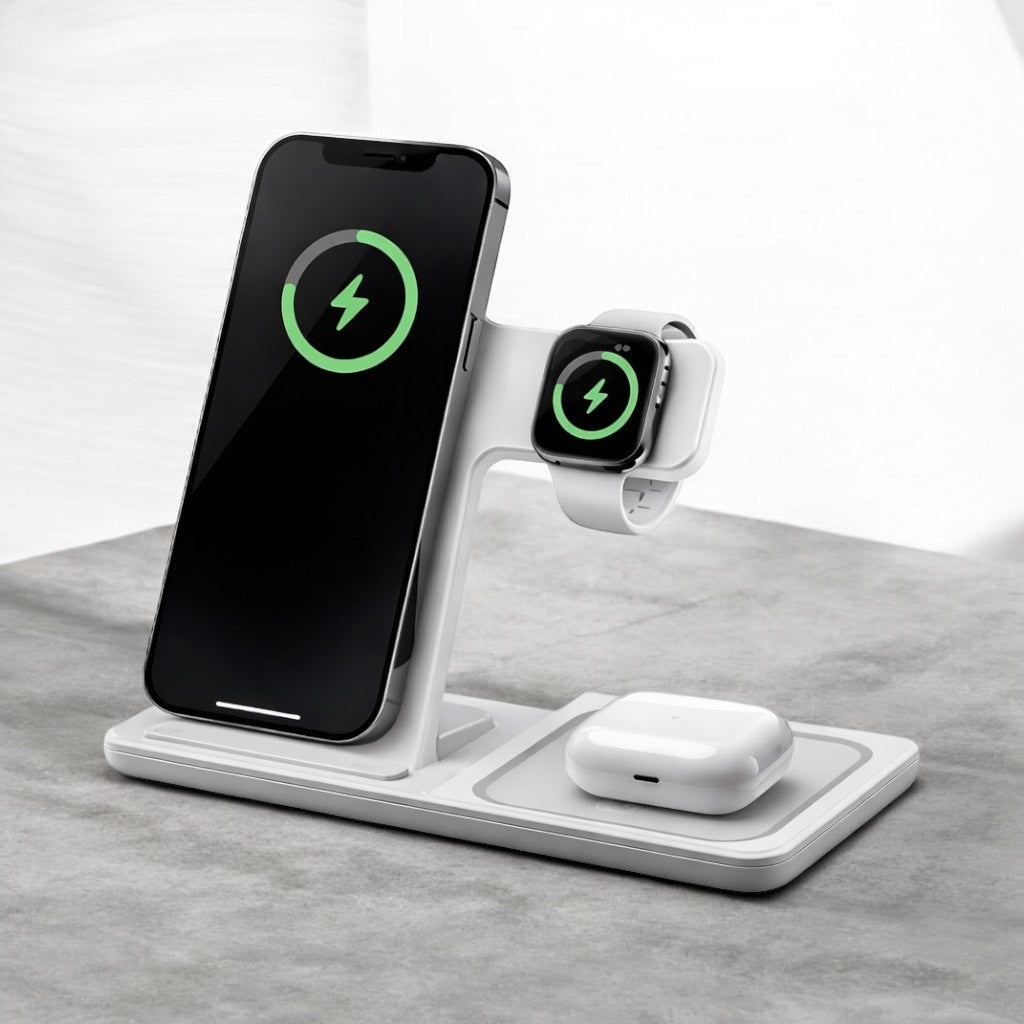 Support de charge 3 en 1   30w pour iPhone, Apple Watch, Airpods