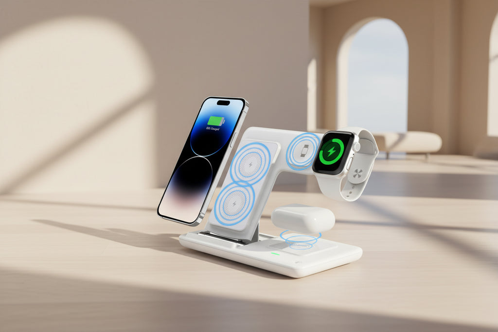 3 in 1 30W Foldable Wireless Charging Station for Iphone 16 15 14 13 12 Pro Max Iwatch Ultra Airpods Pro Fast Charger Stand Dock